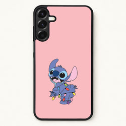 Cute Blue Alien Fairylights Phone Case for Galaxy A17