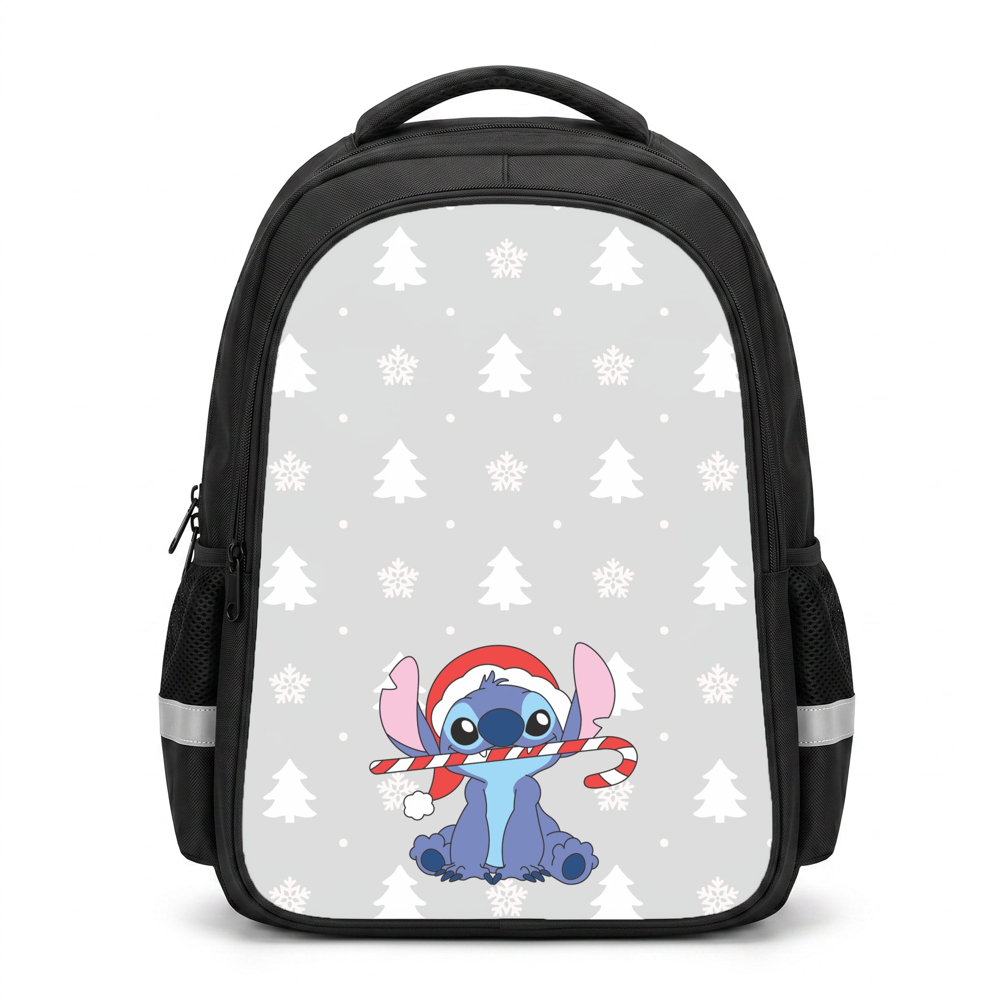 Cute Blue Alien Candycane Backpack