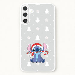 Cute Blue Alien Candycane Phone Case for Galaxy A17