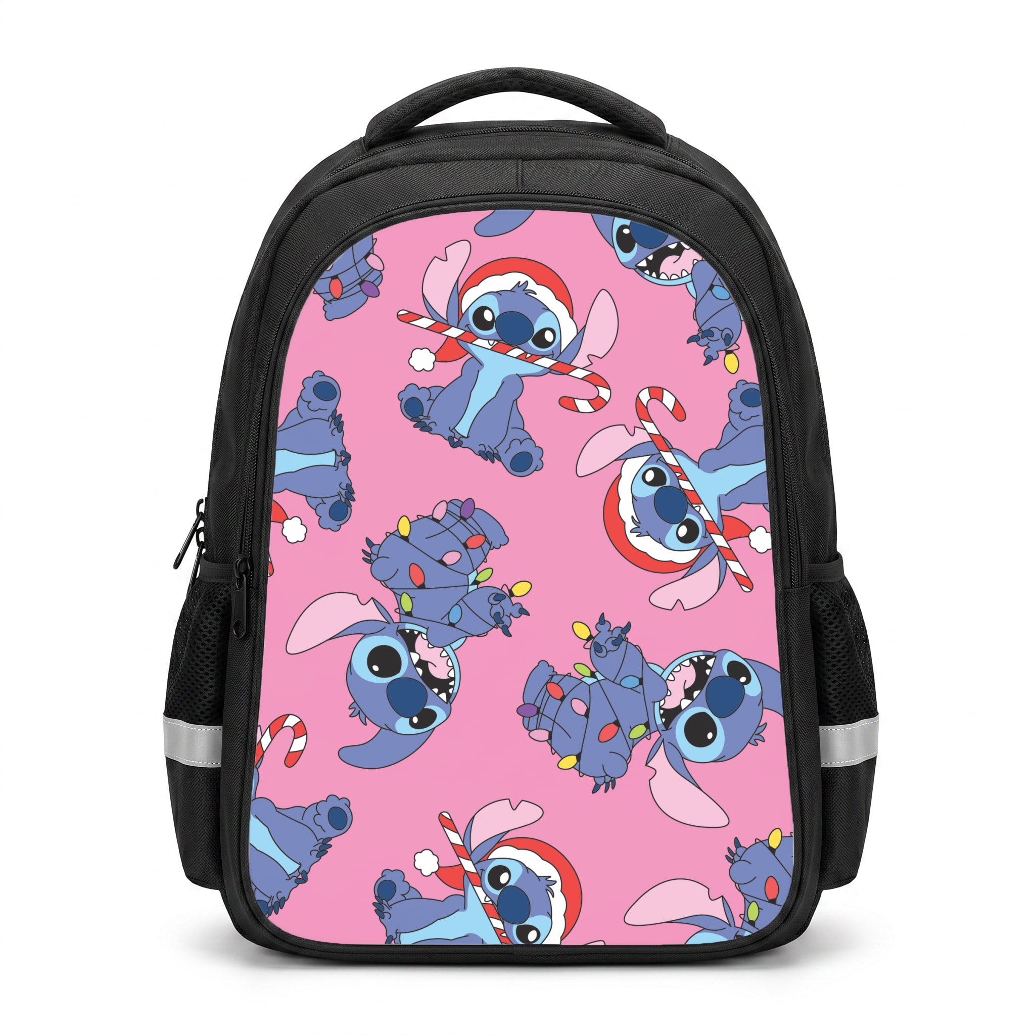 Christmas Cute Blue Alien Pattern Backpack
