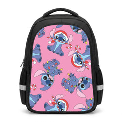Christmas Cute Blue Alien Pattern Backpack