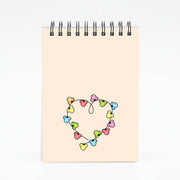 Cartoon Mouse Christmas Fairylights Heart Notebook 4