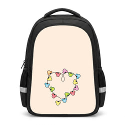 Cartoon Mouse Christmas Fairylights Heart Backpack