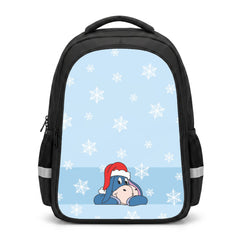 Cartoon Donkey Snowflakes Backpack