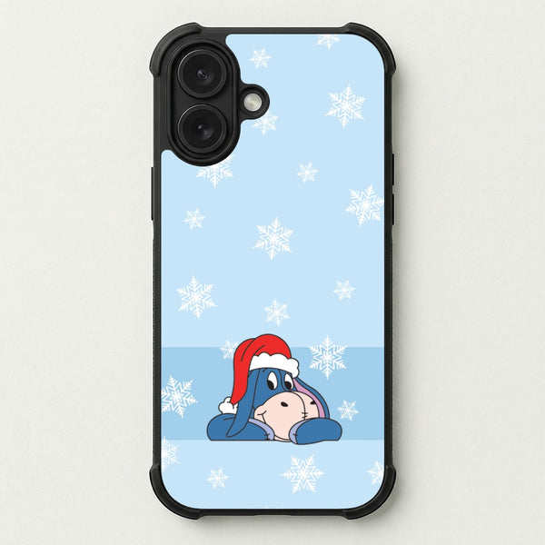 Cartoon Donkey Snowflakes Phone Case — Bumper case