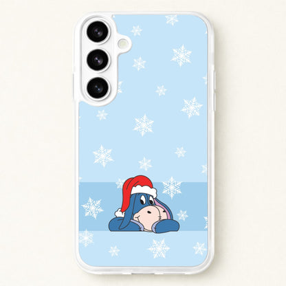 Cartoon Donkey Snowflakes Phone Case for Galaxy S26 Plus