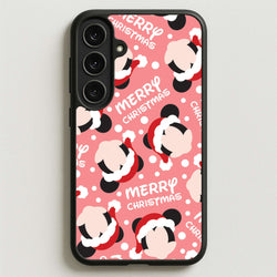 Merry Christmas Cartoon Mouse Pattern Phone Case for Galaxy S25FE