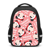 Merry Christmas Cartoon Mouse Pattern Backpack