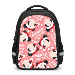Merry Christmas Cartoon Mouse Pattern Backpack