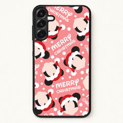 Merry Christmas Cartoon Mouse Pattern Phone Case for Galaxy A17