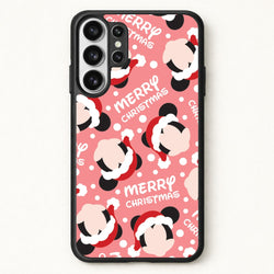 Merry Christmas Cartoon Mouse Pattern Phone Case for Galaxy S26 Ultra