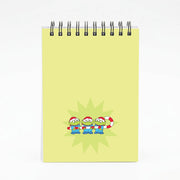 Cute Green Aliens Candycane Notebook 4