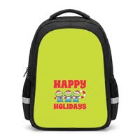 Happy Holidays Cute Green Aliens Backpack