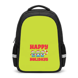 Happy Holidays Cute Green Aliens Backpack