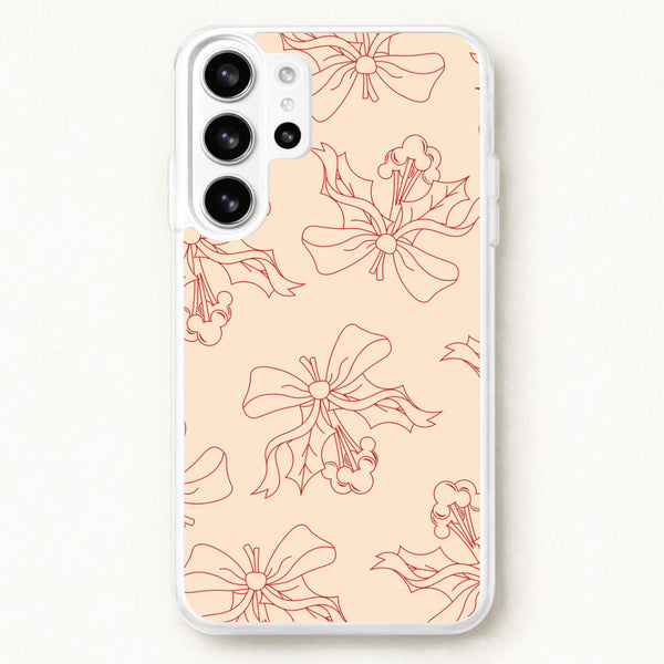 Cartoon Mouse Holly Pattern Phone Case for Galaxy S26 Ultra