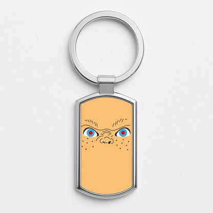 Chucky Face - Chucky Silver Keyring