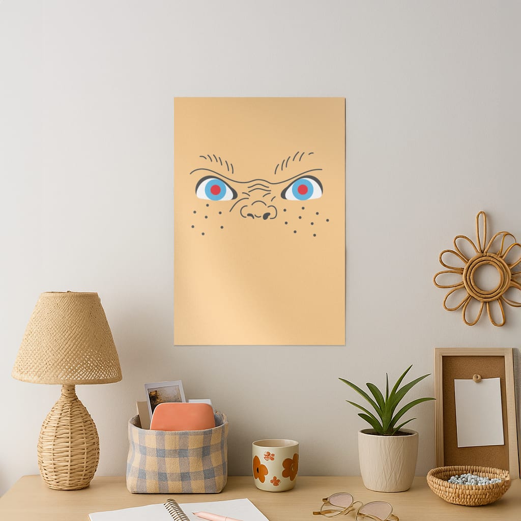 Chucky Face - Chucky Art Print