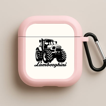 Lambo Tractor Pink AirPods Case