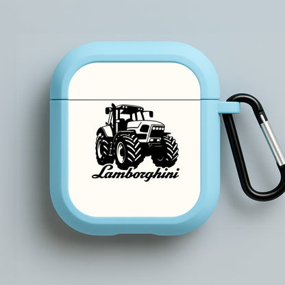Lambo Tractor Blue AirPods Case