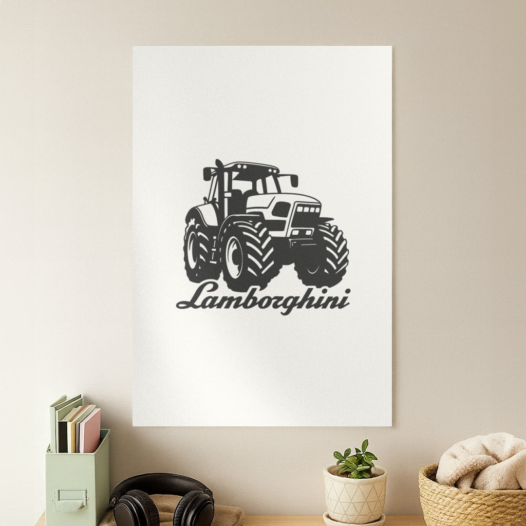 Lambo Tractor Poster