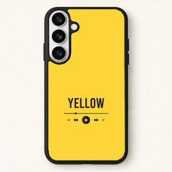 Yellow Music Player Phone Case for Galaxy S26 Plus