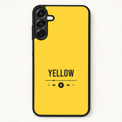 Yellow Music Player Phone Case for Galaxy A37