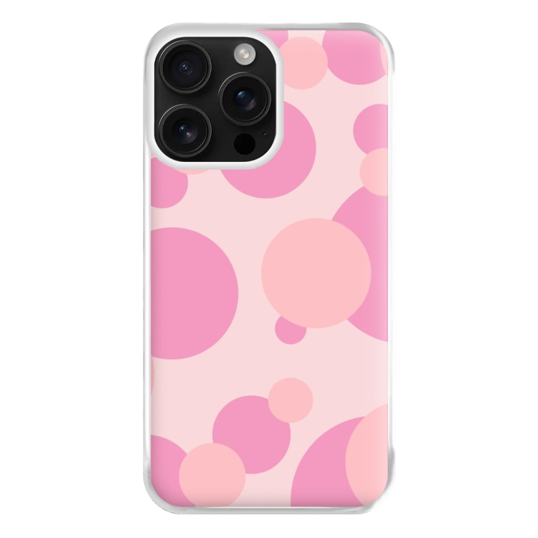 Pink Bubble Pattern Phone Case