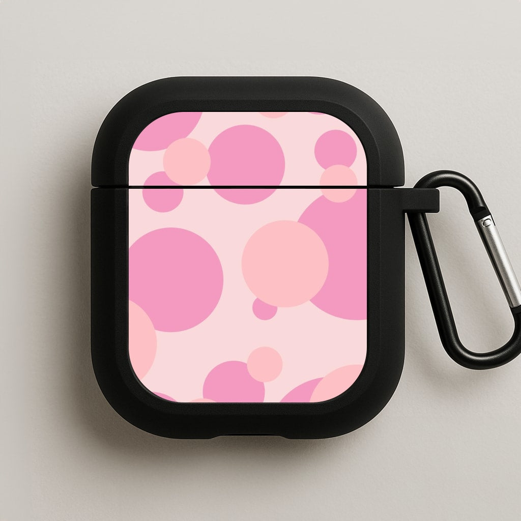 Pink Bubble Pattern  AirPods Case
