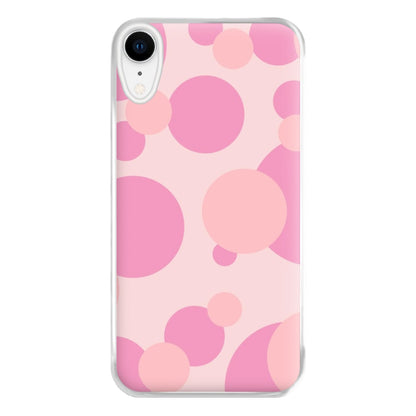 Pink Bubble Pattern  Phone Case for iPhone XR