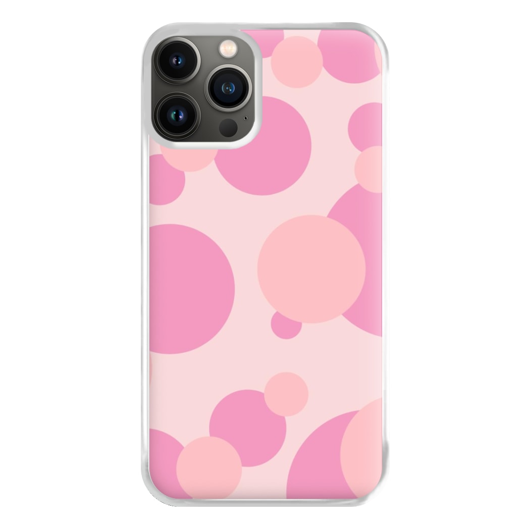 Pink Bubble Pattern  Phone Case for iPhone 13 Pro Max