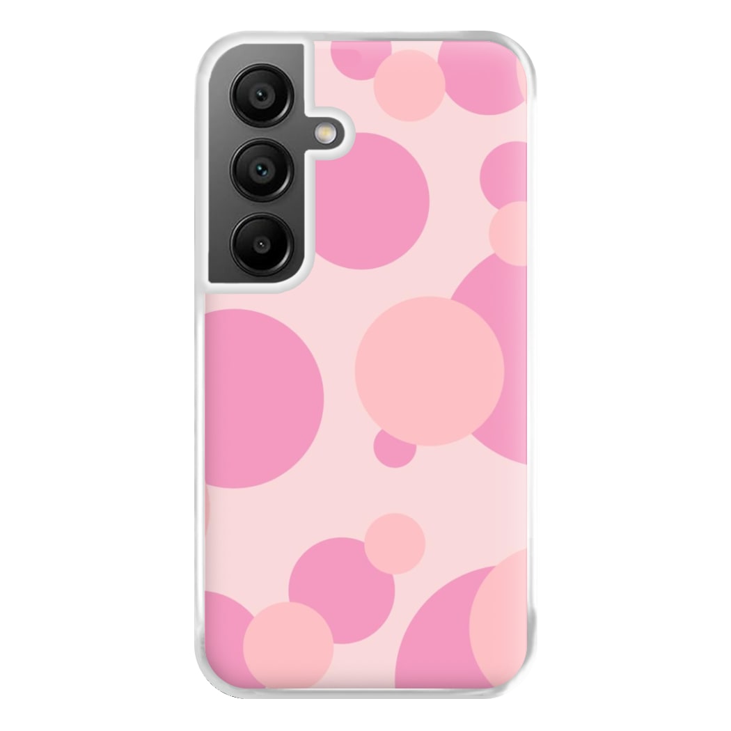 Pink Bubble Pattern  Phone Case for Galaxy A55