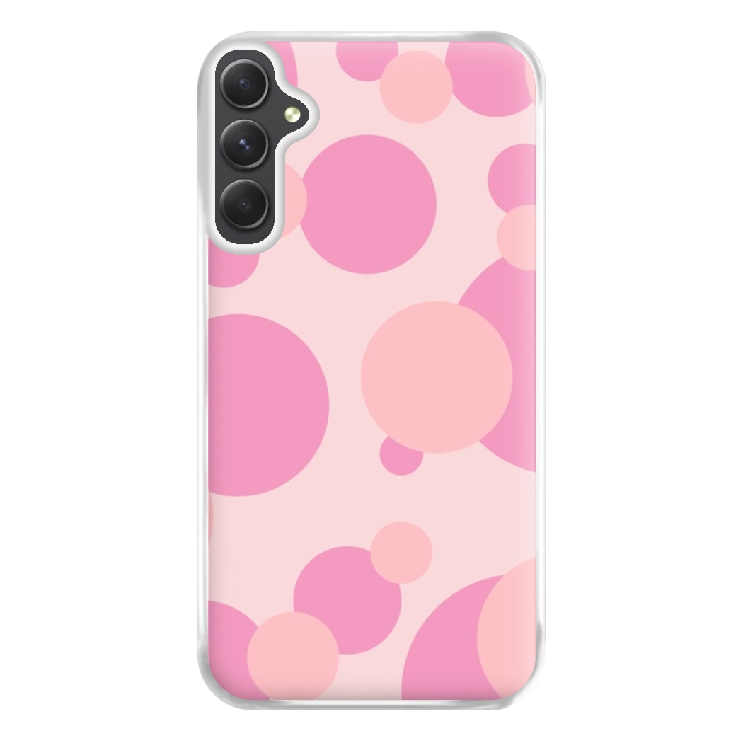 Pink Bubble Pattern  Phone Case for Galaxy A54