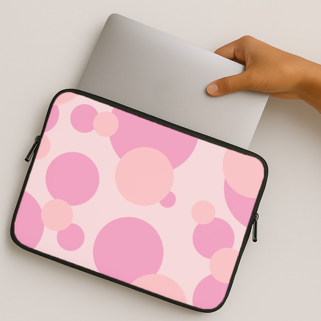 Pink Bubble Pattern  MacBook Case
