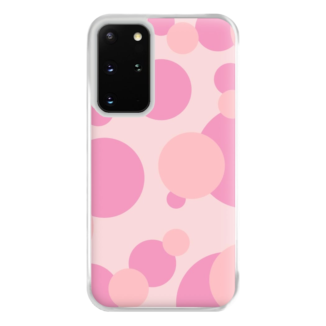 Pink Bubble Pattern  Phone Case for Galaxy S20 Plus