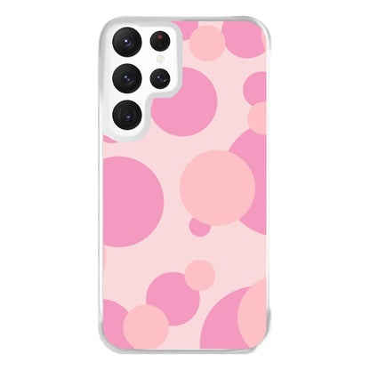 Pink Bubble Pattern  Phone Case for Galaxy S22 Ultra