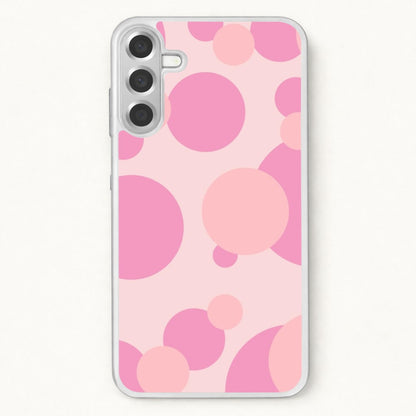 Pink Bubble Pattern Phone Case for Galaxy A57