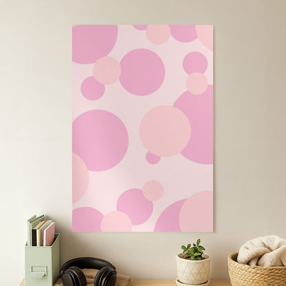Pink Bubble Pattern  Poster