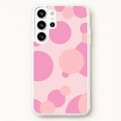 Pink Bubble Pattern Phone Case for Galaxy S26 Ultra