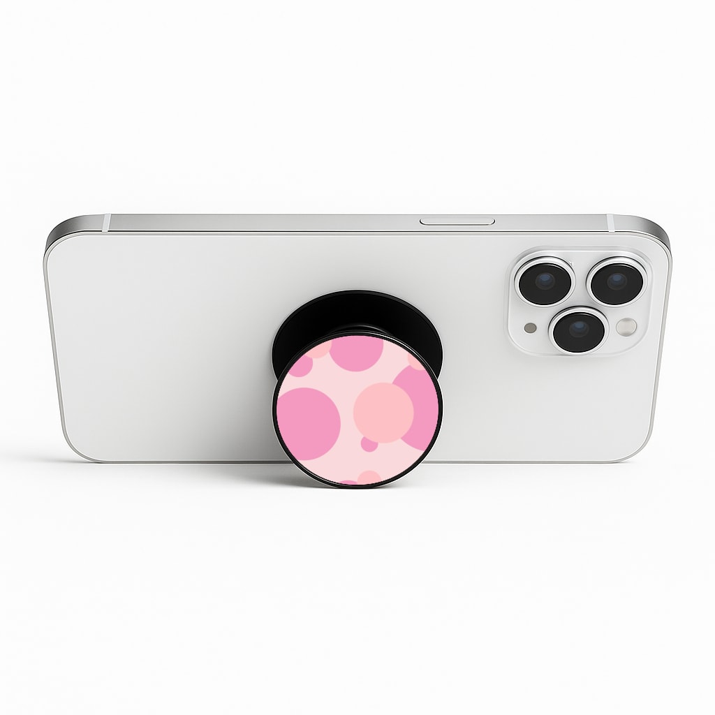 Pink Bubble Pattern  Phone Stand