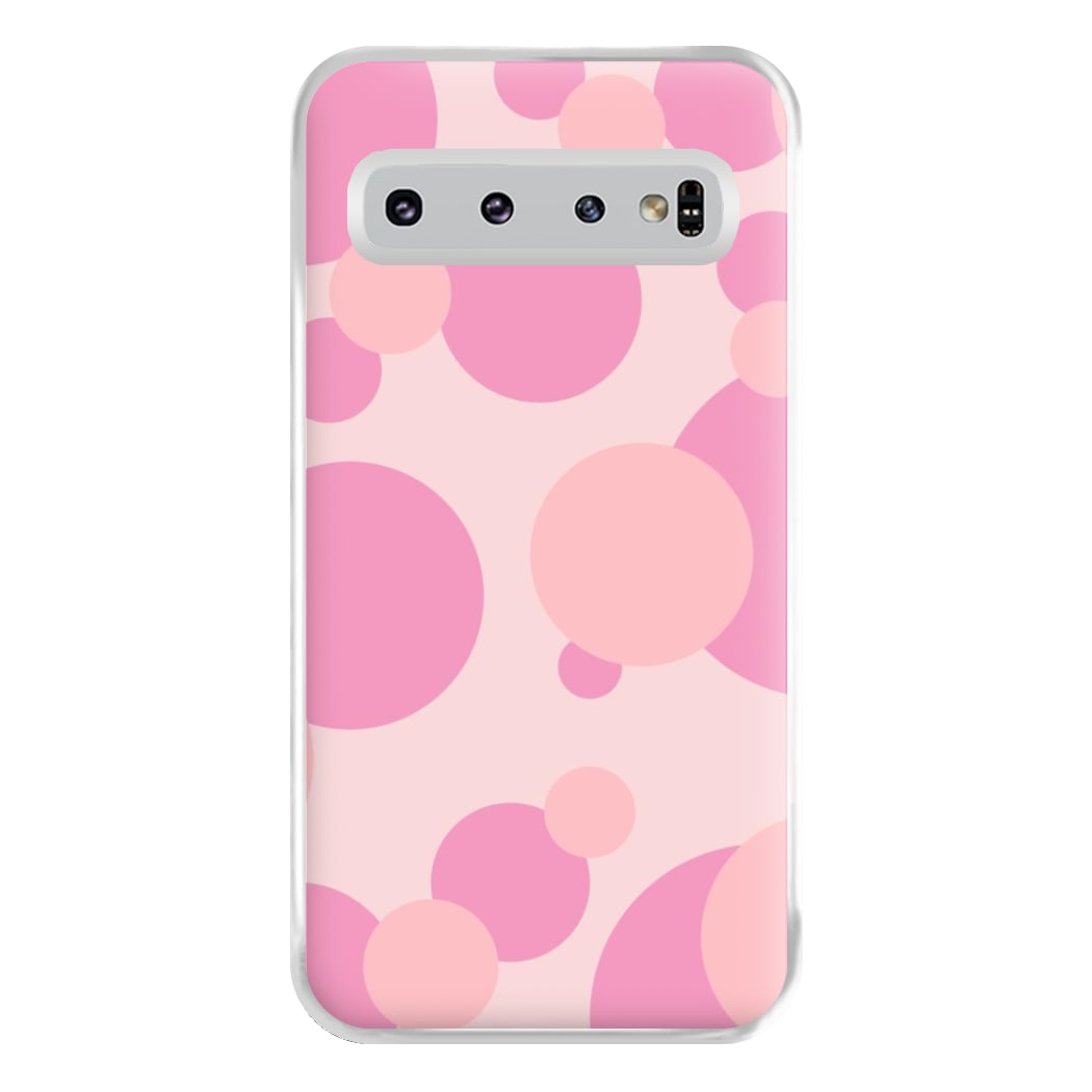 Pink Bubble Pattern  Phone Case for Galaxy S10 Plus