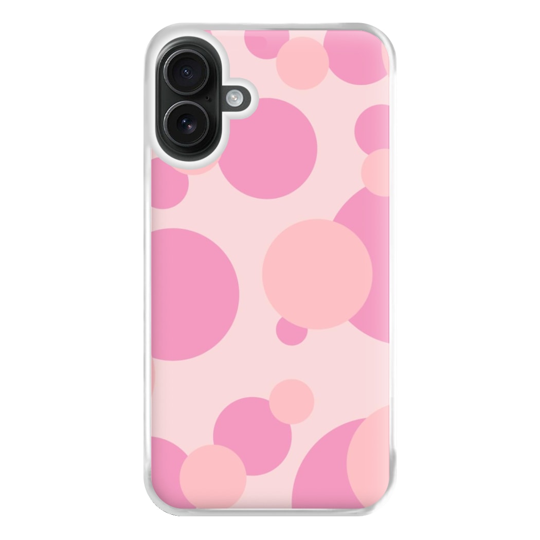 Pink Bubble Pattern  Phone Case for iPhone 16 Plus