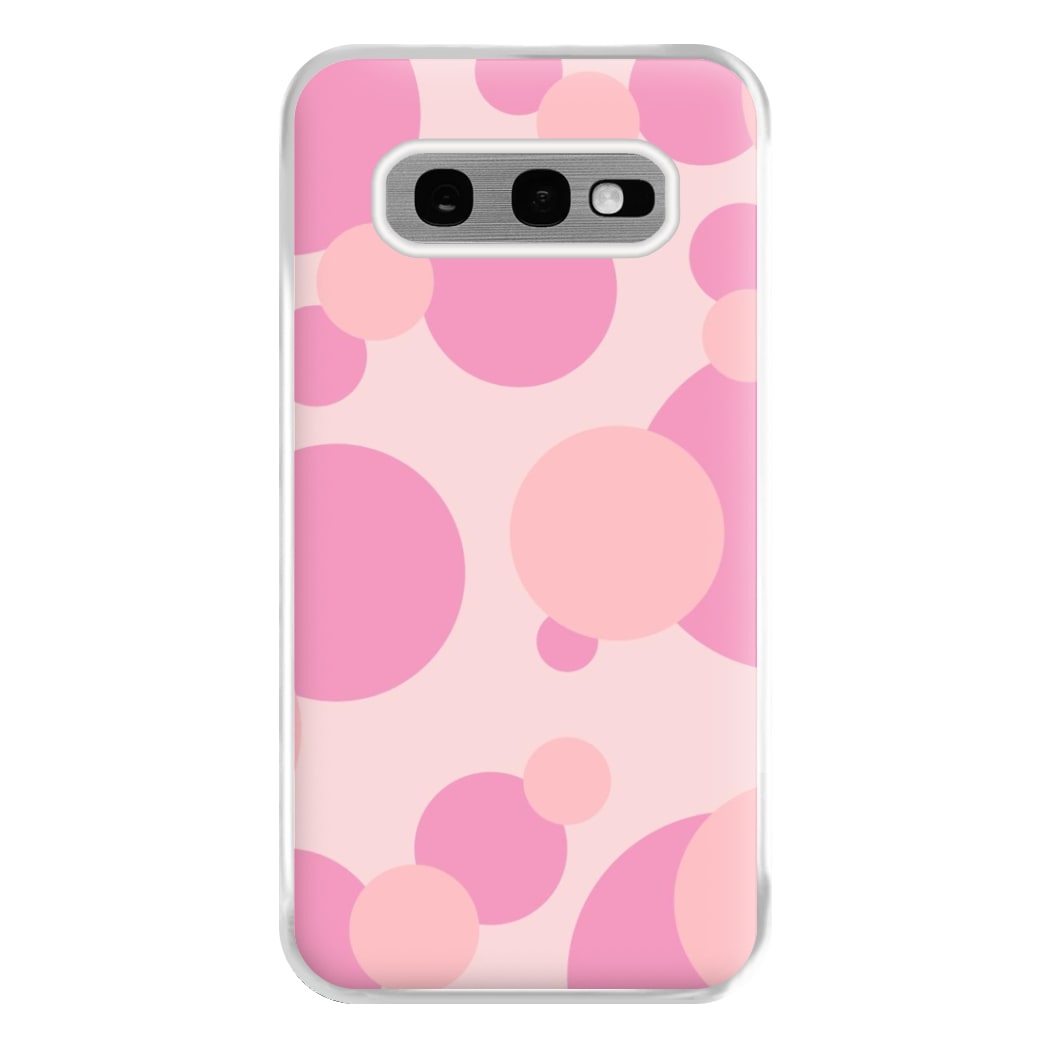 Pink Bubble Pattern  Phone Case for Galaxy S10e