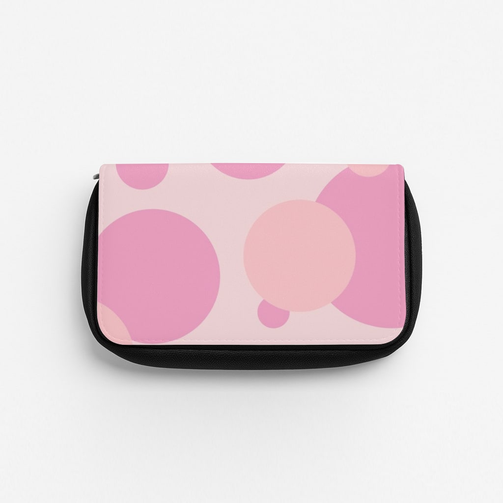 Pink Bubble Pattern  Pencil Case