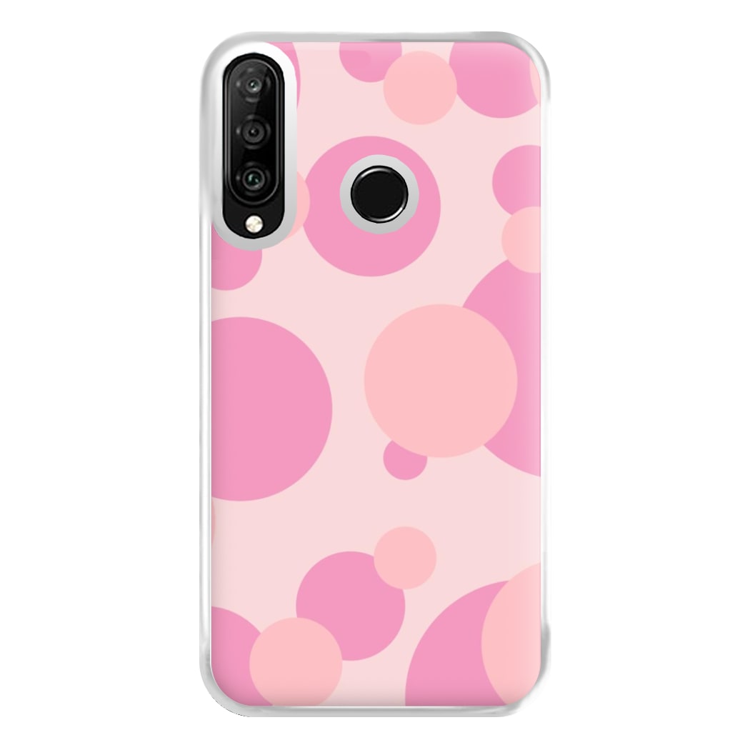 Pink Bubble Pattern  Phone Case for Huawei P30 Lite