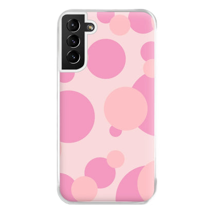 Pink Bubble Pattern  Phone Case for Galaxy S21 Plus