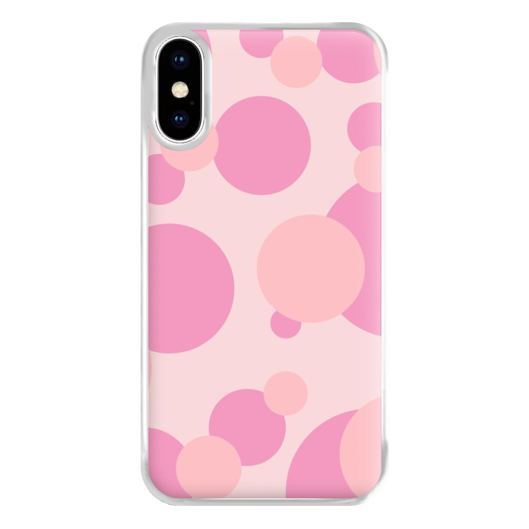 Pink Bubble Pattern  Phone Case for iPhone XS Max