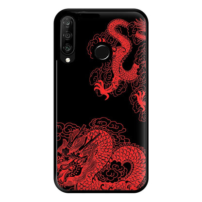 Red Dragon Phone Case for Huawei P30 Lite