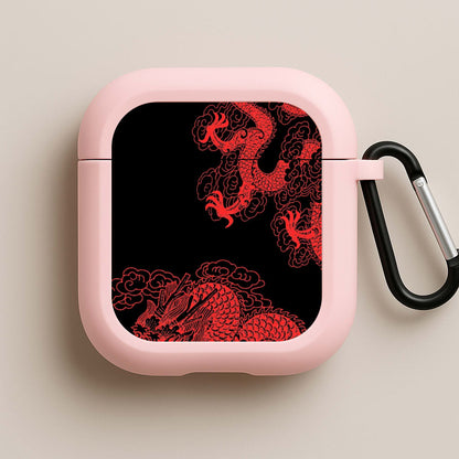 Red Dragon Pink AirPods Case