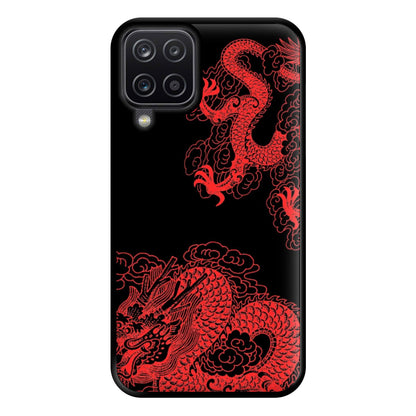 Red Dragon Phone Case for Galaxy A12