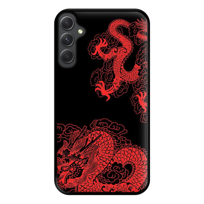 Red Dragon Phone Case for Galaxy A54